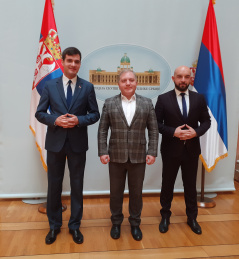 26 April 2021. The Head of the PFG with Ukraine meets with the Chairman of the Ukrainian Parliament’s Group on Interparliamentary Relations with the Republic of Serbia